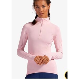 Bloquv Long Sleeve Mockneck Light Pink Shirt Size large